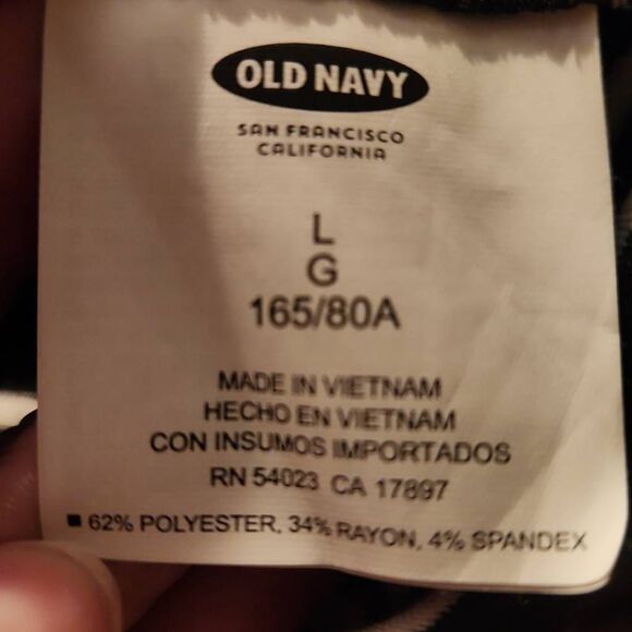 Old Navy Ladies Size Large Black & White Striped Pull On Maxi Skirt - Picture 3 of 3